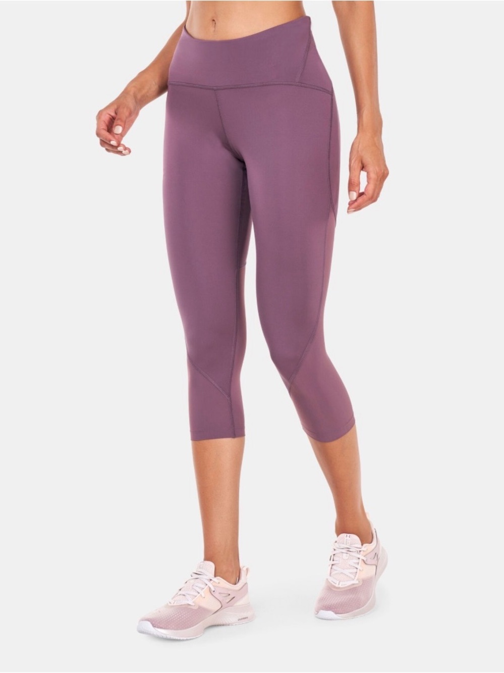 Under Armour Mauve 3/4 High-Rise Performance Capris